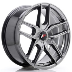 Japan Racing JR-25 18x8.5" (5 hole custom PCD) ET20-40, Hyper Black