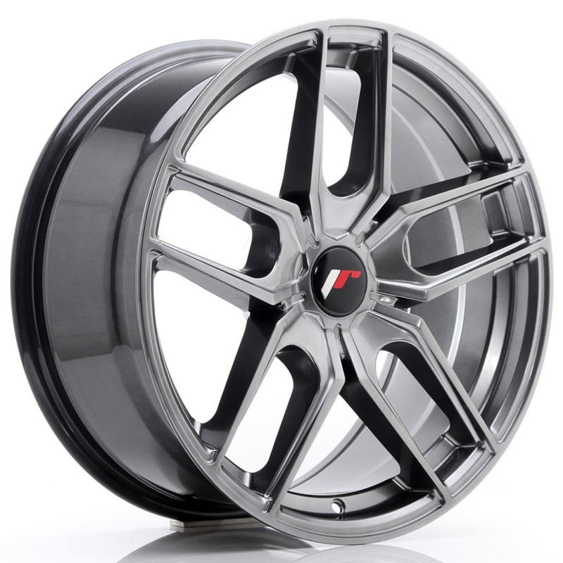 Japan Racing JR-25 18x8.5" (5 hole custom PCD) ET20-40, Hyper Black