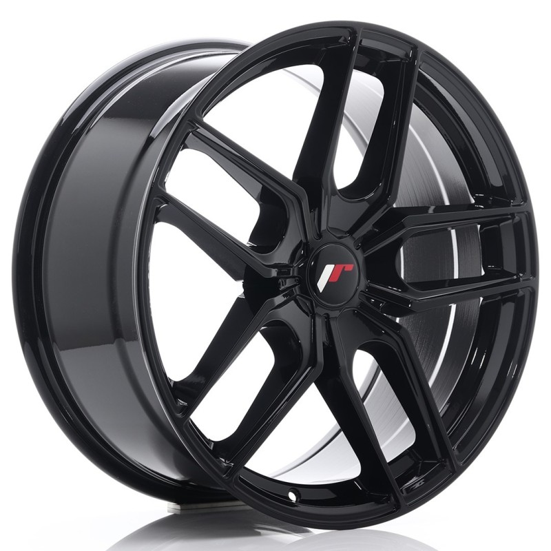 Japan Racing JR-25 19x8.5" (5 hole custom PCD) ET20-40, Gloss Black