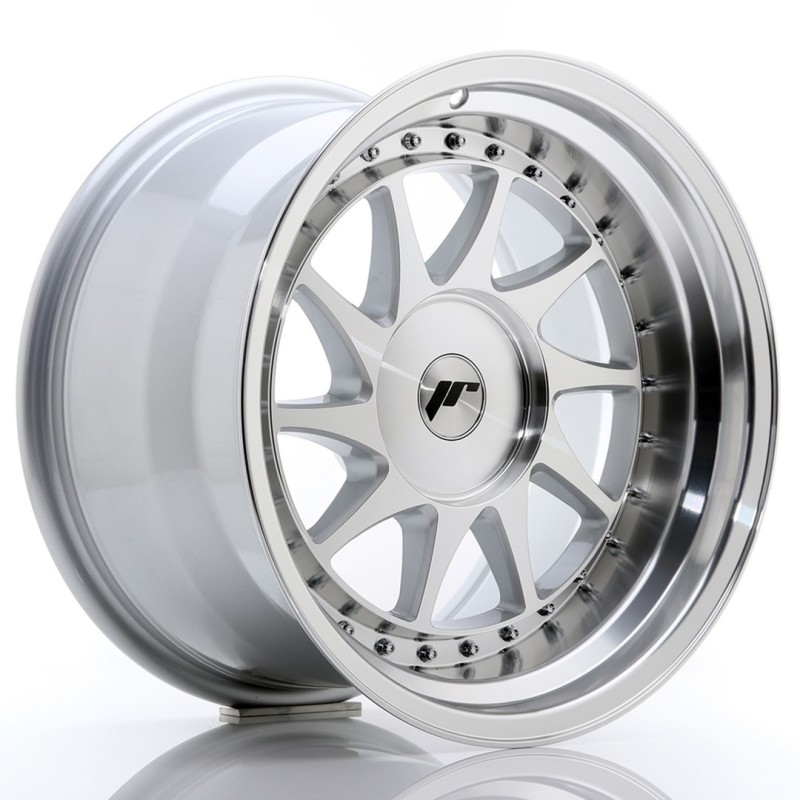 Japan Racing JR-26 17x10" (4 & 5 hole custom PCD) ET0-25, Silver