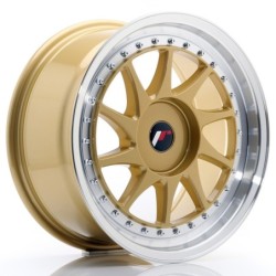 Japan Racing JR-26 17x8" (4 & 5 hole custom PCD) ET20-35, Gold