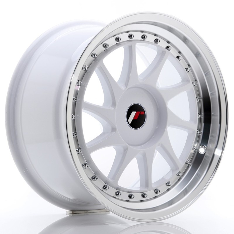 Japan Racing JR-26 17x9" (4 & 5 hole custom PCD) ET20-35, White