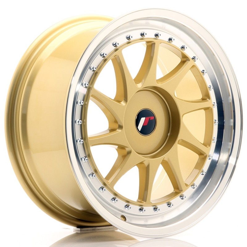 Japan Racing JR-26 18x8.5" (4 & 5 hole custom PCD) ET35-40, Gold