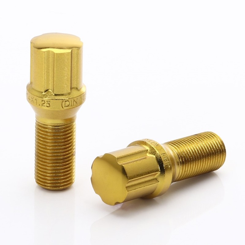 Gold JB1 Wheel Bolts M12x1.25 (Pack of 20)
