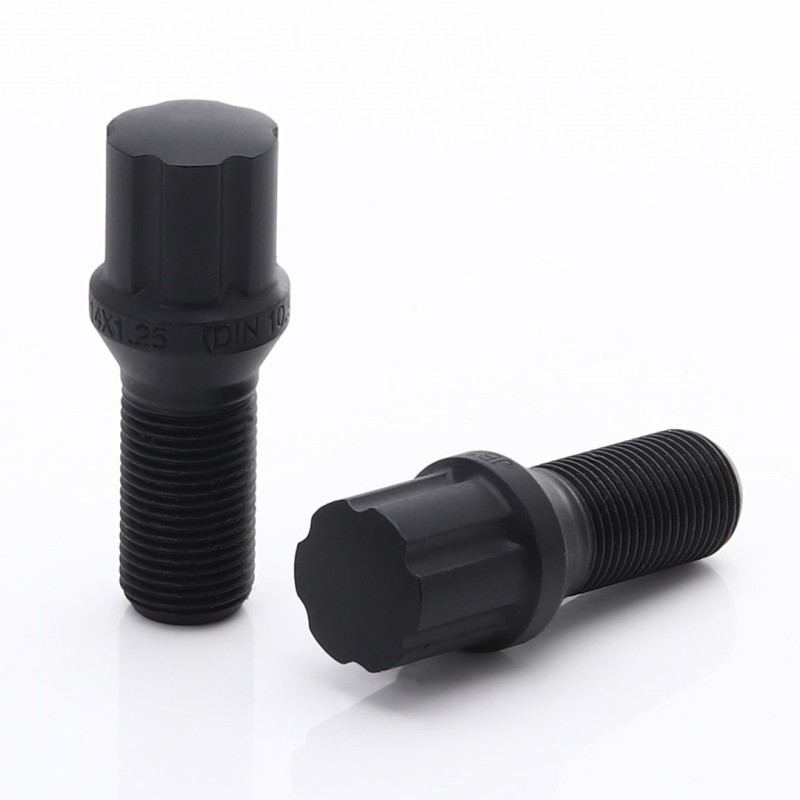 Black JB1 Wheel Bolts M12x1.5 (Pack of 20)