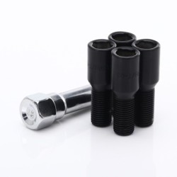Black ATB1 Anti-Theft Locking Bolts M12x1.5 (Set of 4)