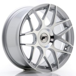 Japan Racing JR-18 17x8" (4 & 5 hole custom PCD) ET25-35, Silver