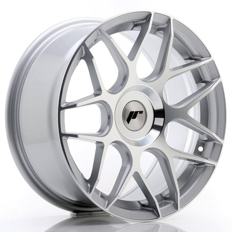 Japan Racing JR-18 17x8" (4 & 5 hole custom PCD) ET25-35, Silver