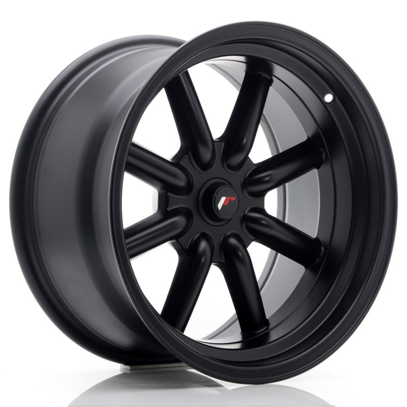 Japan Racing JR-19 17x9" (4 & 5 hole custom PCD) ET-25, Flat Black