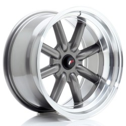 Japan Racing JR-19 17x9" (4 & 5 hole custom PCD) ET-25, Gunmetal