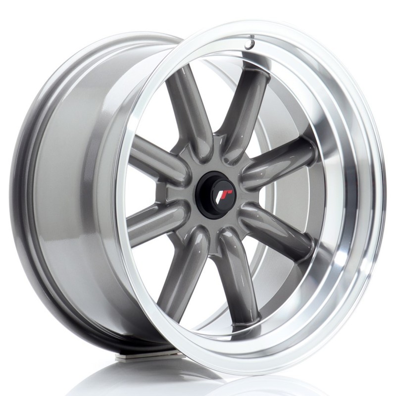 Japan Racing JR-19 17x9" (4 & 5 hole custom PCD) ET-25, Gunmetal