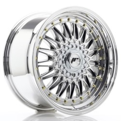 Japan Racing JR-9 18x9" (4 & 5 hole custom PCD) ET20-40, Chrome / Titanium