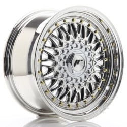 Japan Racing JR-9 16x7.5" 4x100/108 ET25, Chrome / Titanium