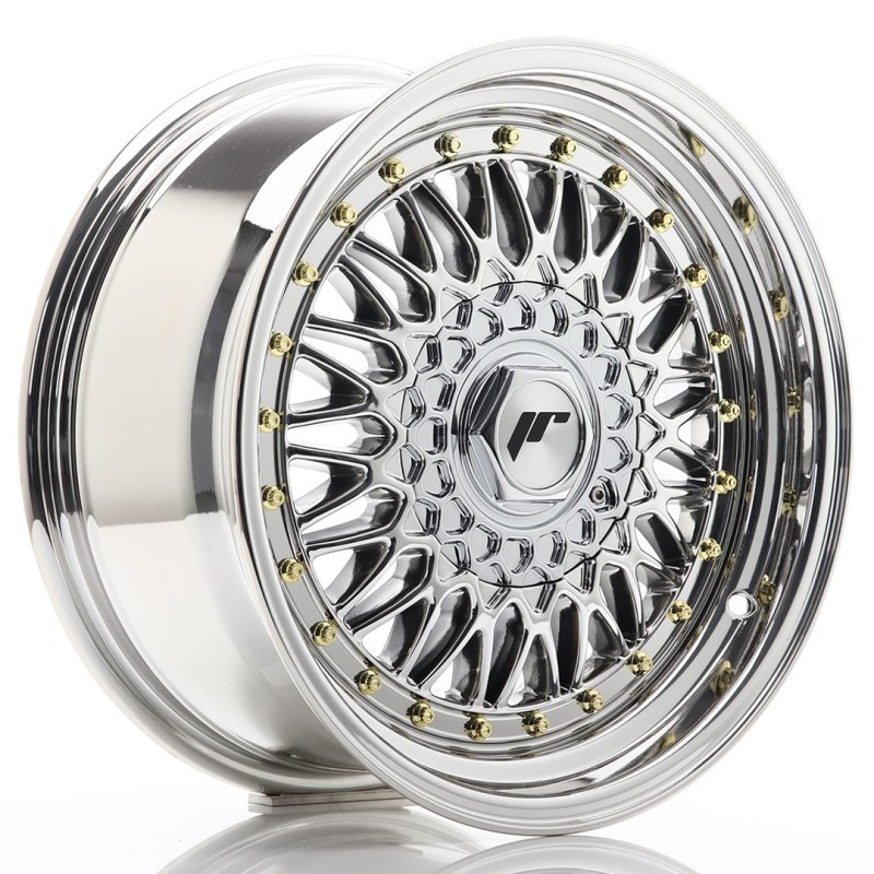Japan Racing JR-9 16x7.5" 4x100/108 ET25, Chrome / Titanium