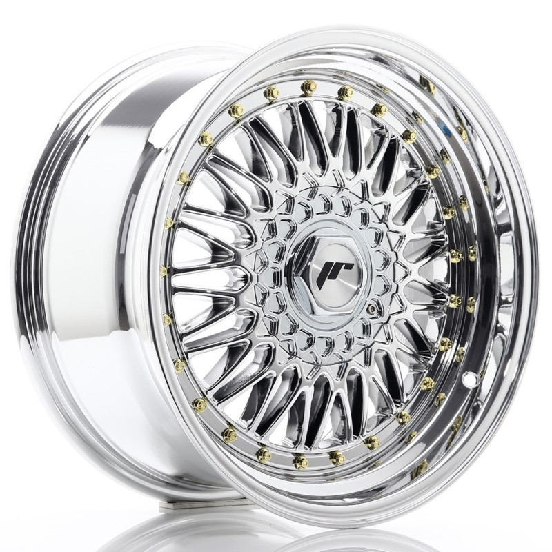 Japan Racing JR-9 17x8.5" 5x112/120 ET20, Chrome / Titanium
