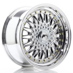 Japan Racing JR-9 17x8.5" 5x112/120 ET35, Chrome / Titanium