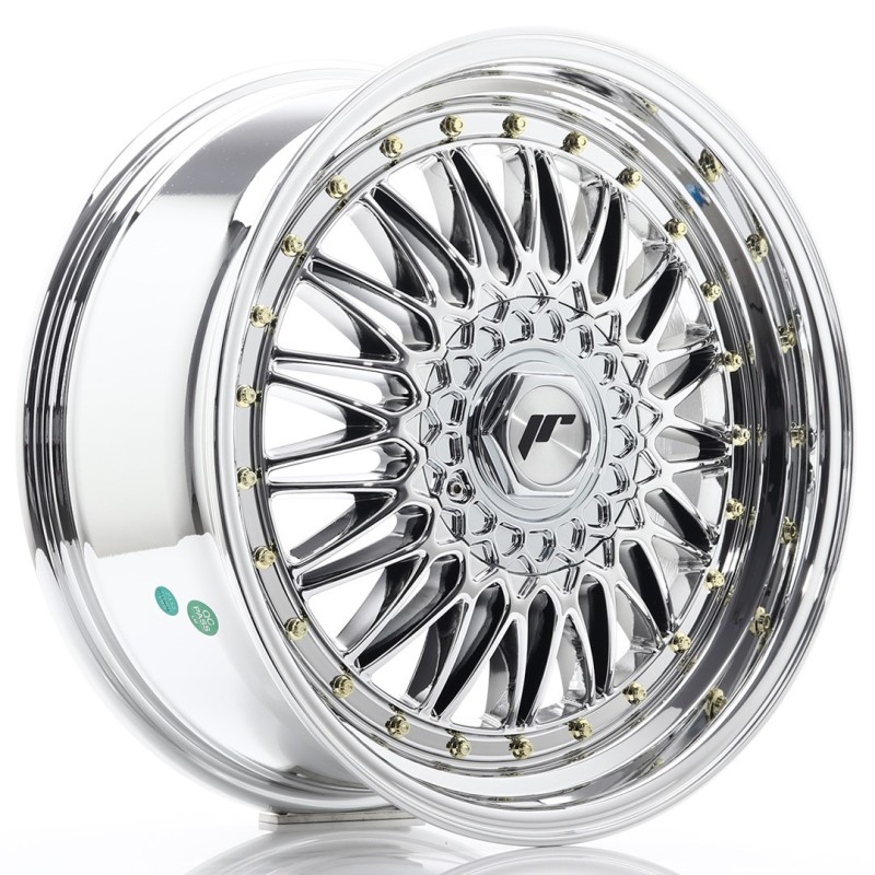 Japan Racing JR-9 18x8" 5x112/120 ET35, Chrome / Titanium