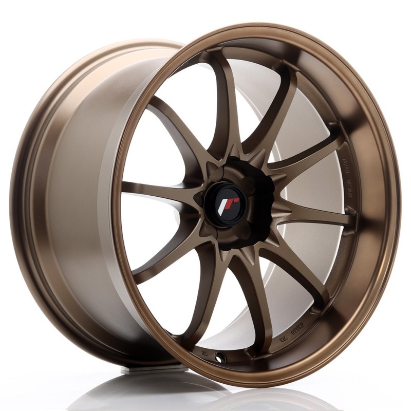 Japan Racing JR-5 19x10.5" (5 hole custom PCD) ET12, Dark Anodized Bronze