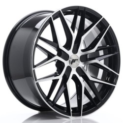 Japan Racing JR-28 Extreme Concave 21x10.5" (5 hole custom PCD) ET15-55, Gloss Black Machined