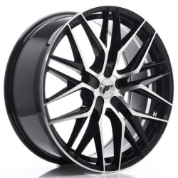 Japan Racing JR-28 Extreme Concave 21x9" (5 hole custom PCD) ET15-45, Gloss Black Machined