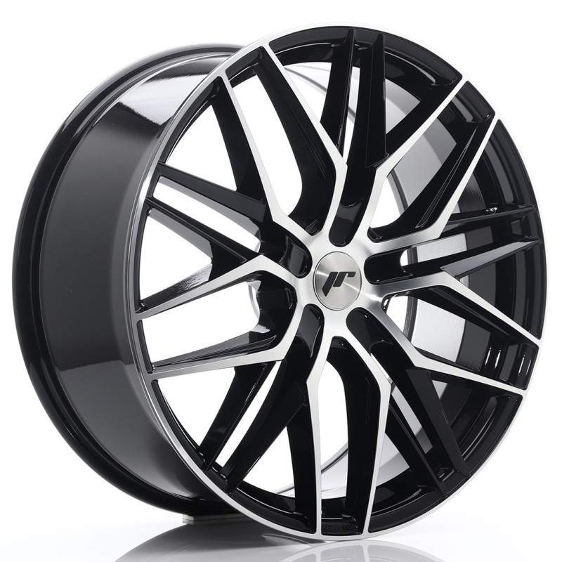 Japan Racing JR-28 Extreme Concave 22x9" (5 hole custom PCD) ET30-45, Gloss Black Machined