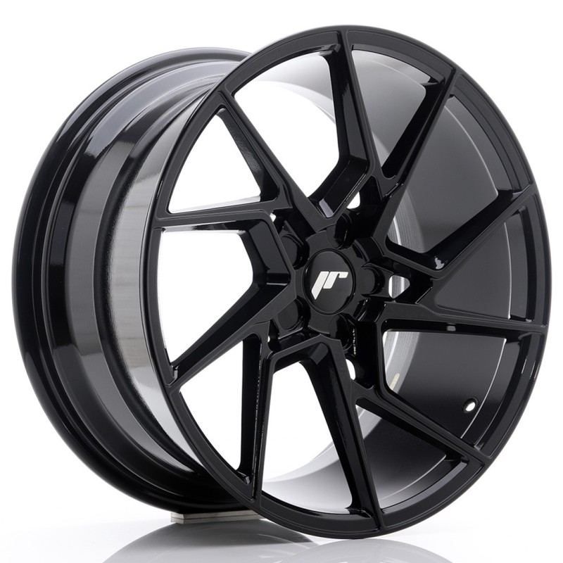Japan Racing JR-33 Extreme Concave 19x9.5" (5 hole custom PCD) ET20-45, Gloss Black