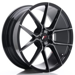 Japan Racing JR-30 20x8.5" (5 hole custom PCD) ET20-40, Brushed Black