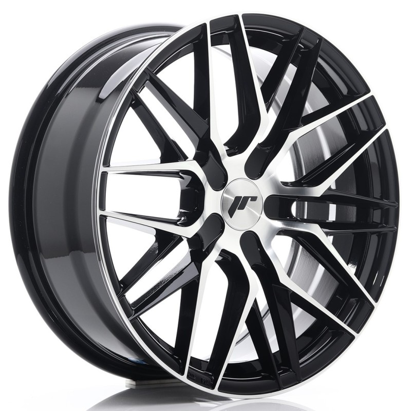 Japan Racing JR-28 18x7.5" (4 & 5 hole custom PCD) ET20-40, Gloss Black
