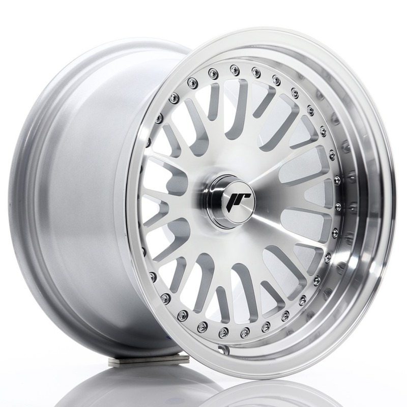 Japan Racing JR-10 15x9" (4 & 5 hole custom PCD) ET0-20, Silver / Machined