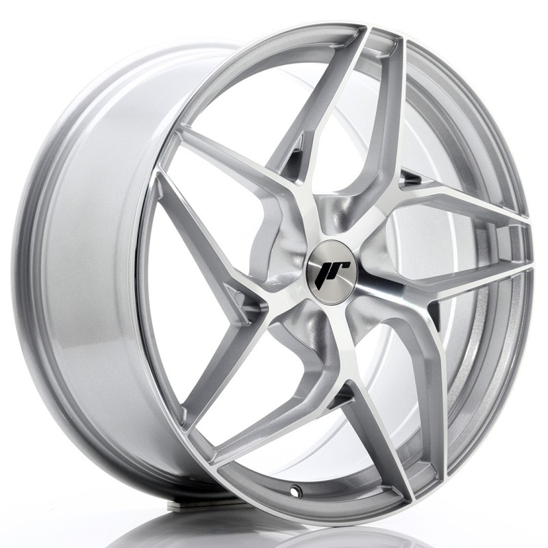 Japan Racing JR-35 19x8.5" (5 hole custom PCD) ET20-45, Silver / Machined