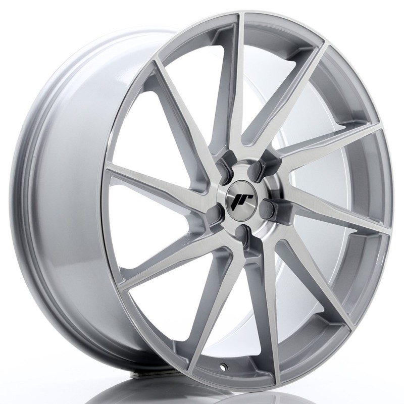 Japan Racing JR-36 Extreme Concave 23x10" (5 hole custom PCD) ET30, Brushed Silver