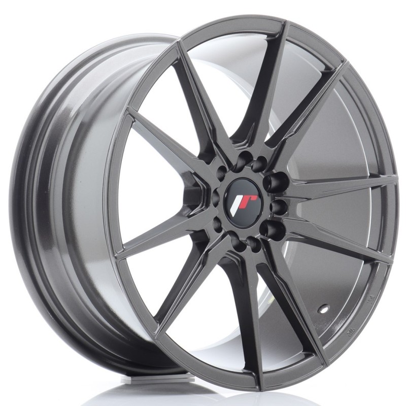 Japan Racing JR-21 18x8.5" 5x112/114.3 ET40, Hyper Gray