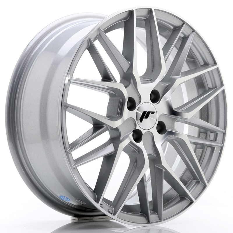 Japan Racing JR-28 17x7" 4x100 ET40, Machined Face Silver