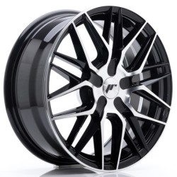 Japan Racing JR-28 17x7" (4 & 5 hole custom PCD) ET20-45, Gloss Black Machined