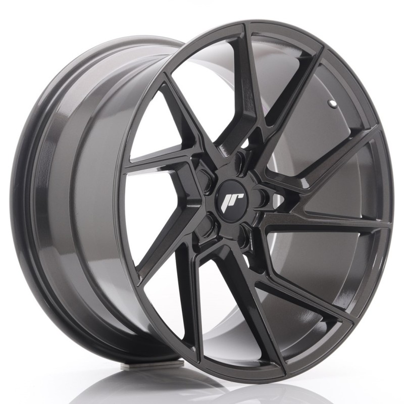 Japan Racing JR-33 Extreme Concave 20x10.5" (5 hole custom PCD) ET15-30, Hyper Gray