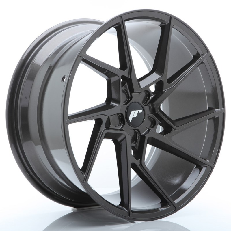 Japan Racing JR-33 Extreme Concave 20x10" (5 hole custom PCD) ET20-40, Hyper Gray