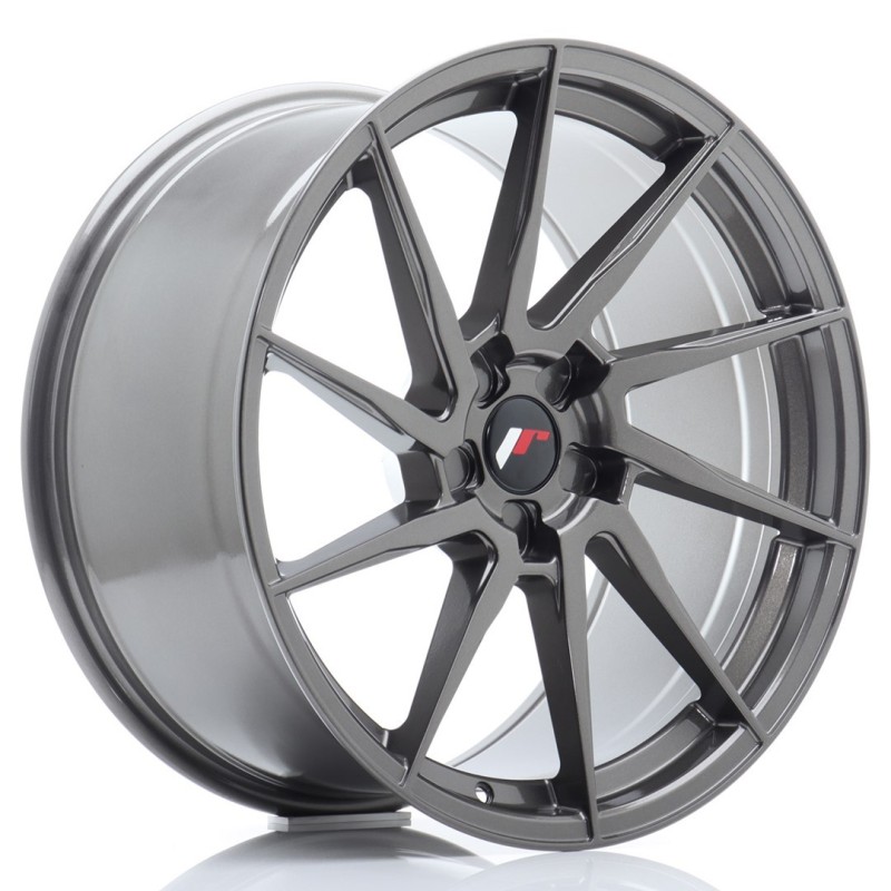 Japan Racing JR-36 Extreme Concave 20x10" (5 hole custom PCD) ET20-45, Hyper Gray