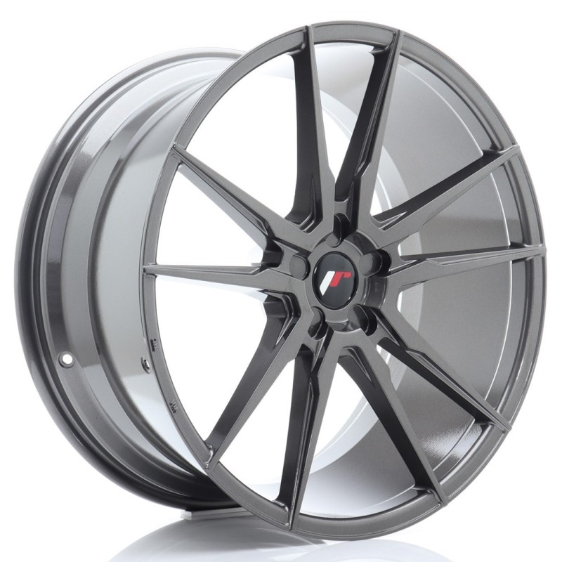 Japan Racing JR-21 Extreme Concave 22x10.5" (5 hole custom PCD) ET15-52, Hyper Gray