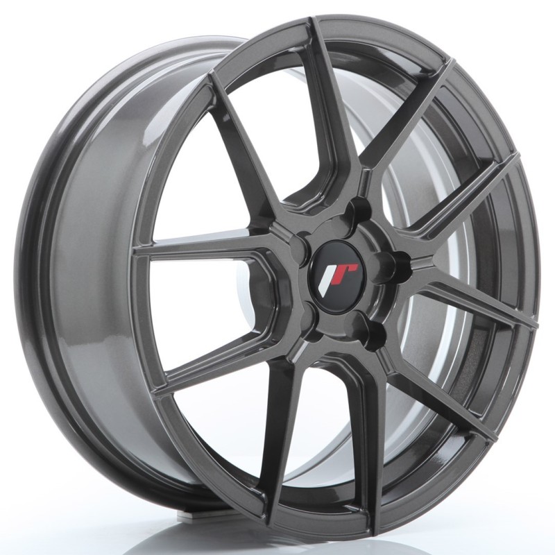 Japan Racing JR-30 17x7" (5 hole custom PCD) ET20-40, Hyper Gray