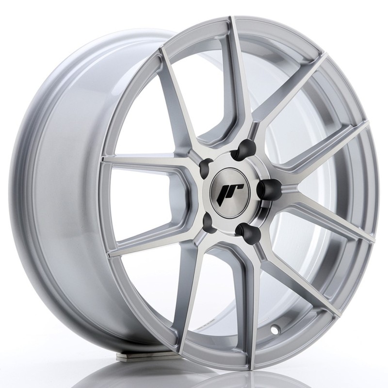 Japan Racing JR-30 17x8" 5x112 ET40, Silver, Machined Face
