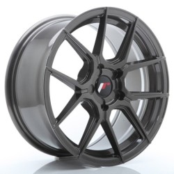 Japan Racing JR-30 17x8" (5 hole custom PCD) ET20-40, Hyper Gray