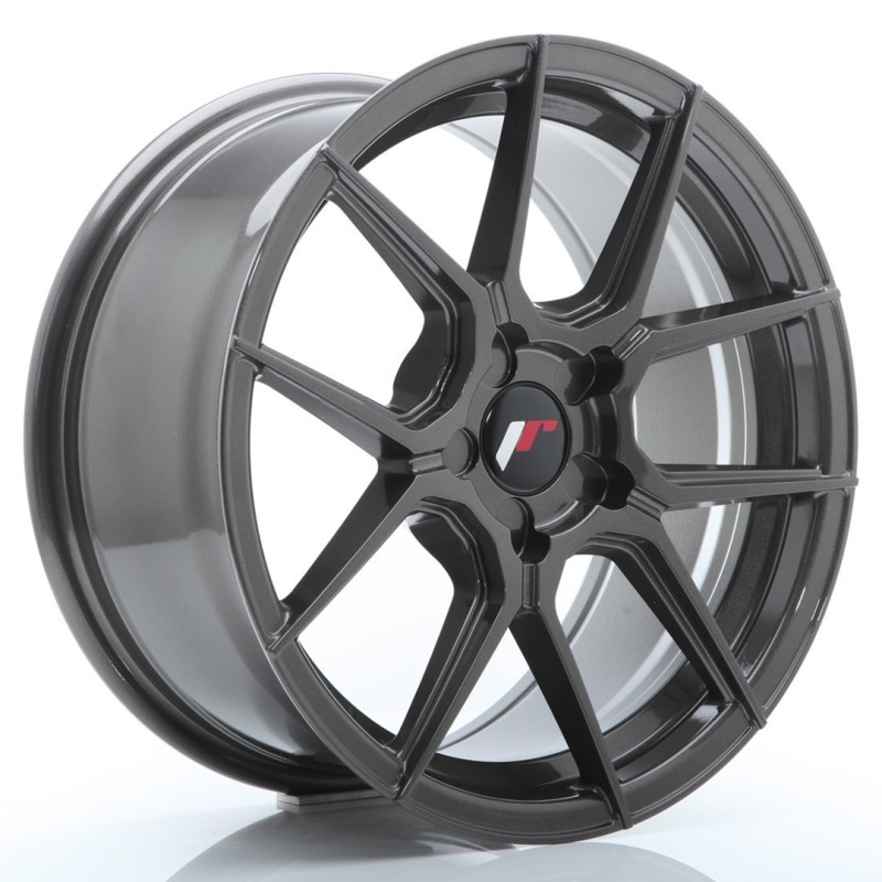Japan Racing JR-30 17x8" (5 hole custom PCD) ET20-40, Hyper Gray