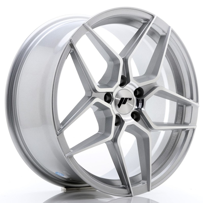 Japan Racing JR-34 18x8" 5x112 ET42, Silver, Machined Face