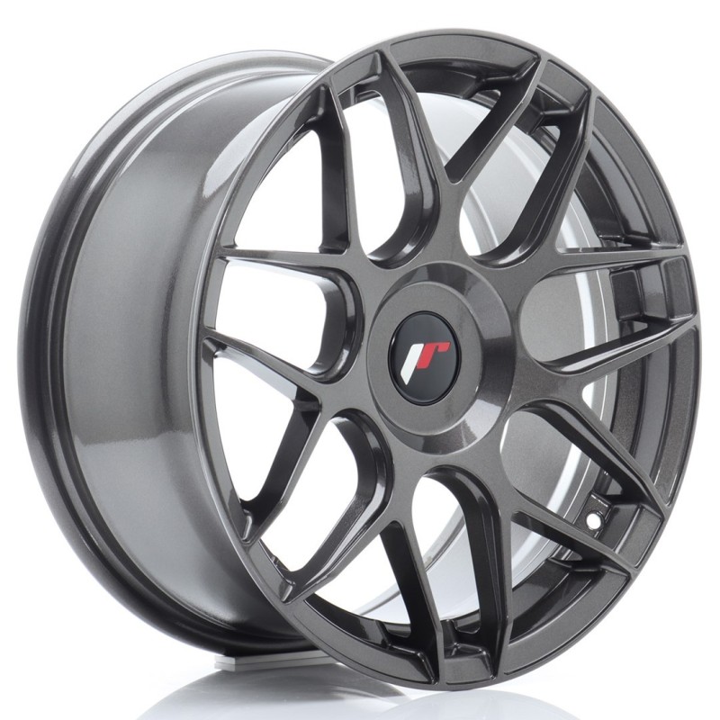 Japan Racing JR-18 17x8" (4 & 5 hole custom PCD) ET35, Hyper Gray