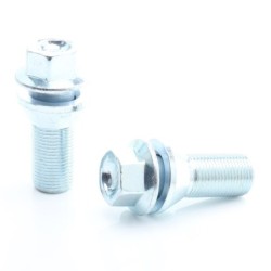 M15x1.25 Silver Wheel Bolts (Pack of 20)