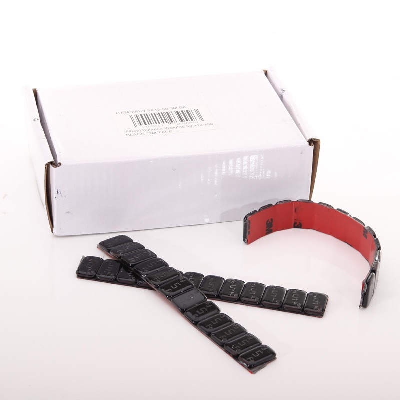600 x 5 g Black Wheel Balancing Weights - 3M Tape
