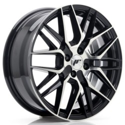 Japan Racing JR-28 17x7" 4x100 ET40, Gloss Black Machined