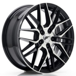 Japan Racing JR-28 17x7" 5x100 ET35, Gloss Black Machined