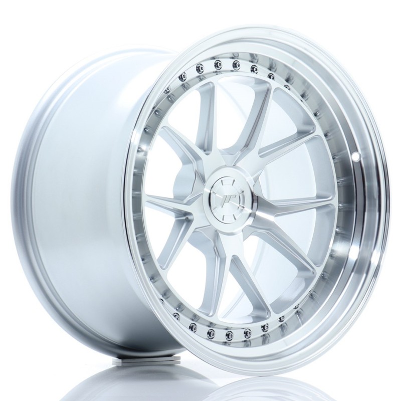 Japan Racing JR-39 18x10.5" (5 hole custom PCD) ET15-22, Silver