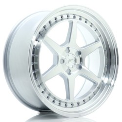 Japan Racing JR-43 19x8.5" (5 hole custom PCD) ET15-35, Machined Silver